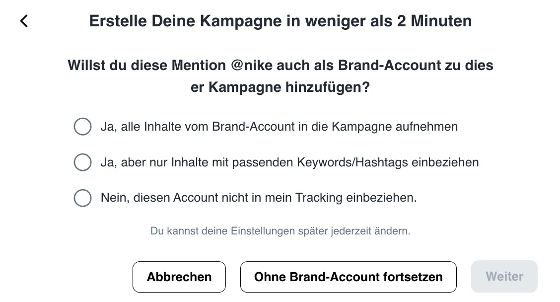 Kampagnen Managment -