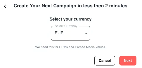 Select Currency