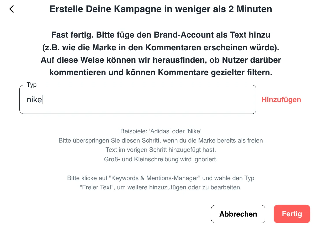Kampagnen Managment -