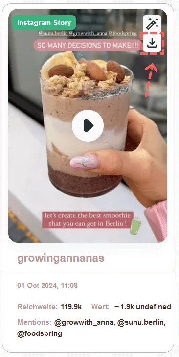 Insights Teilen - Gebrandeten Content teilen