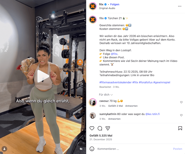 Content Piece von FitX für den influData Blogartikel zu den Top 20 Fitness Brands